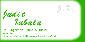 judit kubala business card